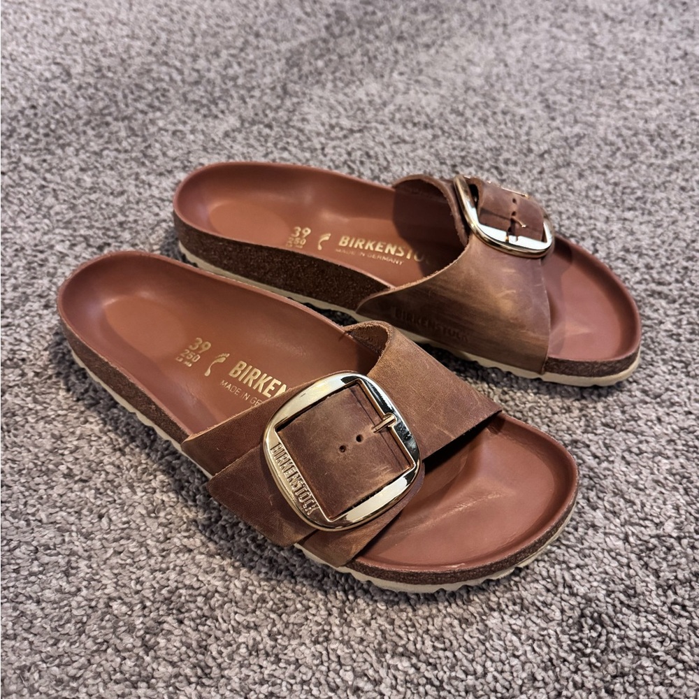 Birkenstock Madrid tan sandals